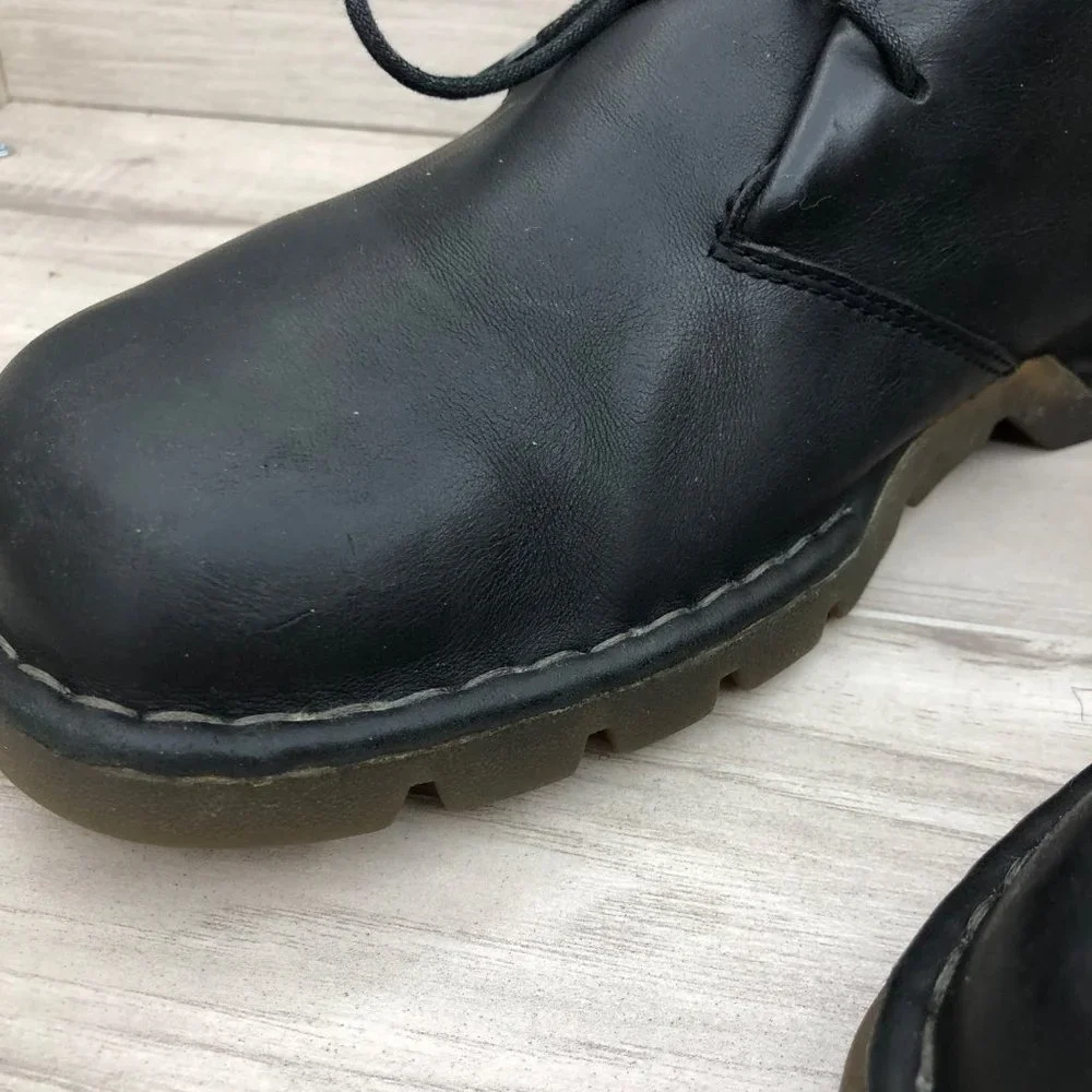 Cole Haan Shoes Mens 11 M Black Leather Lace Up Chunky Chukka Casual